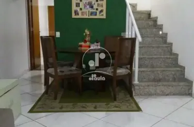 Sobrado à venda, 3 quartos 3 suítes vila cecilia maria em santo andré/sp