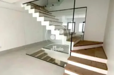 Sobrado à venda, 3 quartos 3 suítes jardim bela vista em santo andré/sp