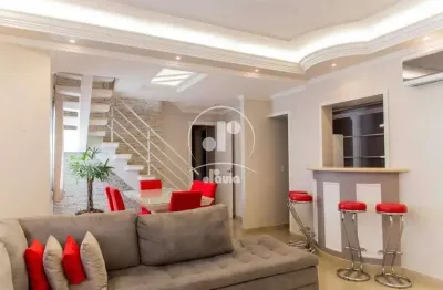 Cobertura à venda, 4 quartos 3 suítes vila guiomar em santo andré/sp