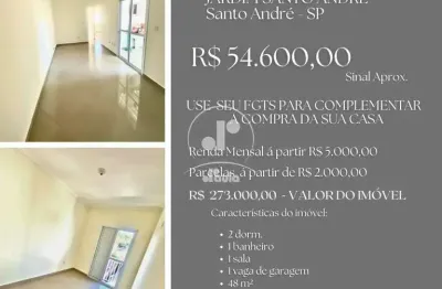 Apartamento à venda, jardim santo andré em santo andré/sp - ref. 12747
