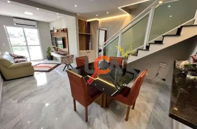 Cobertura com 3 dormitórios à venda, 168 m² por r$ 1.700.000,00 - cidade jardim - caraguatatuba/sp
