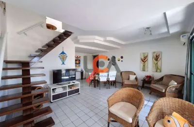 Cobertura com 3 dormitórios à venda, 100 m² por r$ 930.000,00 - martim de sá - caraguatatuba/sp