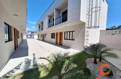 Sobrado com 2 dormitórios à venda, 88 m² por r$ 385.000,00 - porto novo - caraguatatuba/sp