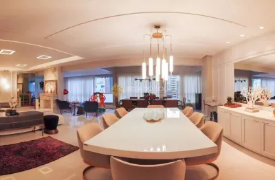 Imperial palace apartamento com 5 suítes e 3 vagas na meia praia