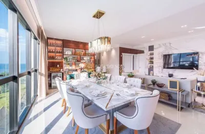 Paramount tower apartamento decorado 4 suítes na meia praia