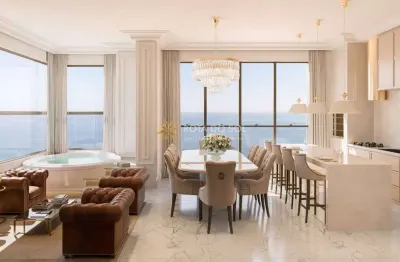 Palazzo royale duplex quadra mar 5 suítes em meia praia itapema sc