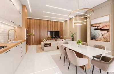 Beach tower apartamento 2 suítes e 1 vaga em perequê porto belo