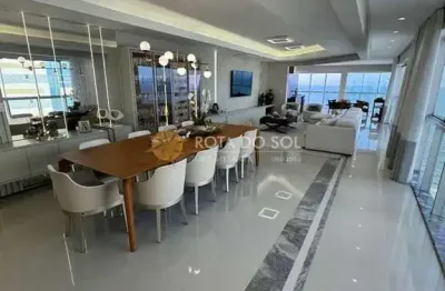 Ocean towers apartamento frente mar 4 suítes em meia praia itapema sc