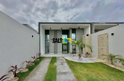 Casa com 3 dormitórios à venda, 98 m² por r$ 379.000,00 - encantada - eusébio/ce
