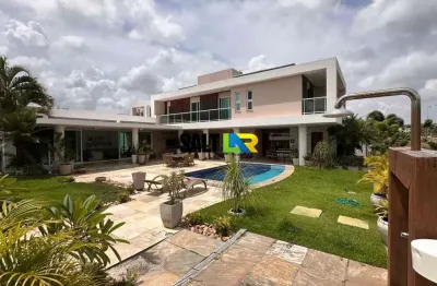Casa com 5 dormitórios à venda, 596 m² por r$ 7.900.000 - eusébio - eusébio/ce