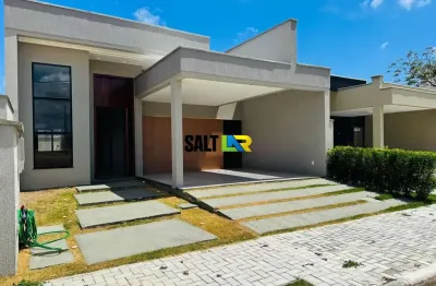 Casa plana em condomínio no eusébio - 3 suítes , 136m2 de área construída