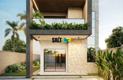 Casa duplex em construção no eusébio - 3 suítes, 2 vagas - r$550.000,00