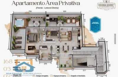 Apartamento de 3 quartos e 2 vagas de garagem no imbaúbas
