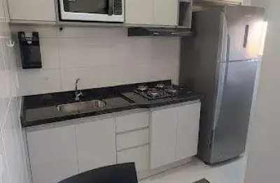 Apartamento mobiliado para locação em ribeirão preto, ribeirânia, 1 dormitório, 1 banheiro, 1 vaga