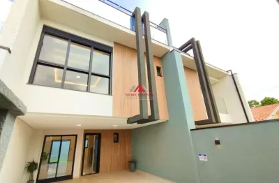 Sobrado alto padrão 03 dormitórios e 1 suíte com 180m² - afonso pena - são josé dos pinhais