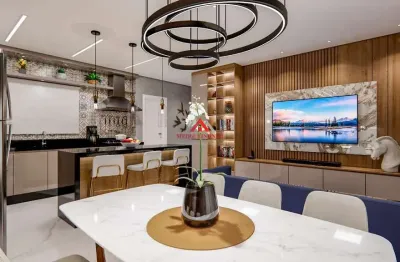 Apartamento 03 dormitórios e 1 suíte com 78m²  - centro - são josé dos pinhais