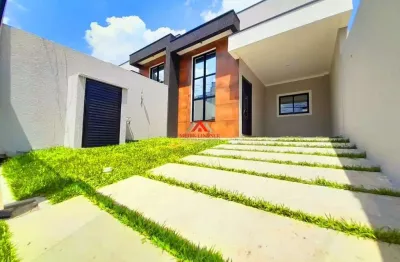 Casa 03 dormitórios e 1 suíte com 102m² - afonso pena - são josé dos pinhais