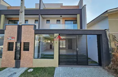 Sobrado alto padrão 03 dormitórios e 1 suíte com 163m² - cruzeiro - são josé dos pinhais