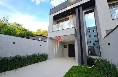 Sobrado alto padrão 03 suítes com 214m² - aristocrata - são josé dos pinhais
