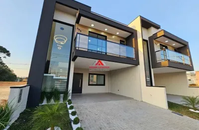 Sobrado 03 dormitórios e 1 suíte com 160m² - costeira - são josé dos pinhais.