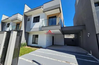 Sobrado com 03 suítes e 189m² - afonso pena - são josé dos pinhais.