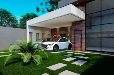 Casa alto padrão  03 dormitórios e 2 suítes com 144m² - afonso pena - são josé dos pinhais.