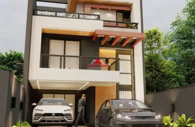 Sobrado alto padrão com 4 quartos  e 189m² - costeira - são josé dos pinhais.