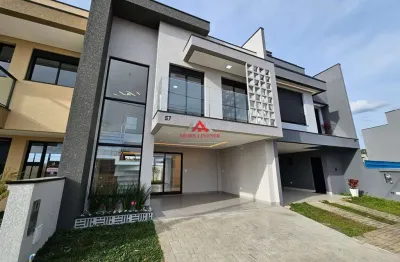 Sobrado em condomínio 03 quartos e 1 suíte com 145m²- costeira - são josé dos pinhais.