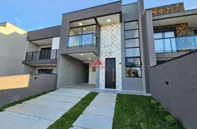 Sobrado 03 dormitórios e 1 suíte com 127m² - ouro fino - são josé dos pinhais.