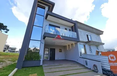 Sobrado alto padrão com 3 suítes e 231m² de área total - costeira - são josé dos pinhais.