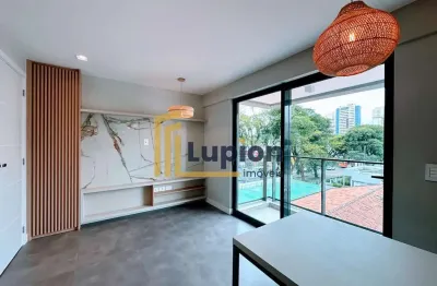 Studios na vila izabel, metragem diferenciada e sacada ampla com churrasqueira