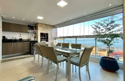 Apartamento com vista para o mar, com 3 quartos (1 suíte) à venda, 100 m² por r$ 1.650.000 - enseada - guarujá/sp – imobiliária mercuri