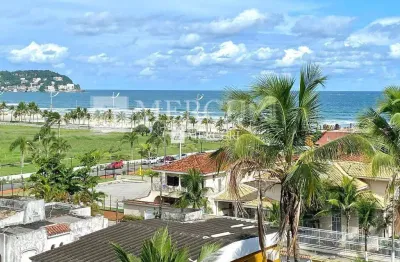 Cobertura no guarujá, enseada, duplex, 3 quartos, sendo 2 suítes, sacada com vista e terraço com piscina - mercuri imóveis - imobiliária no guarujá