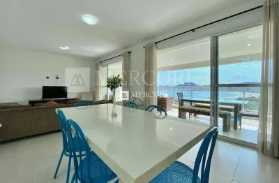 Apartamento no guarujá, enseada, 3 quartos, sala para 2 ambientes e varanda com vista para o mar - mercuri imóveis - imobiliária no guarujá
