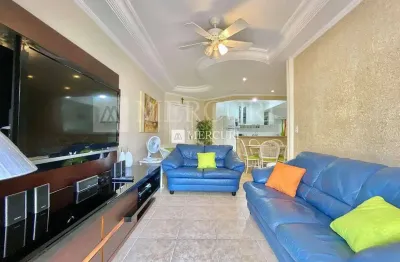 Apartamento no guarujá, enseada, 3 quartos, sendo 3 suítes, sala para 2 ambientes e varanda gourmet - mercuri imóveis - imobiliária no guarujá