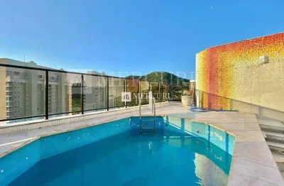 Cobertuba no guarujá, enseada, duplex, 3 quartos, sala para 2 ambientes e varanda com vista mar - mercuri imóveis - imobiliária no guarujá