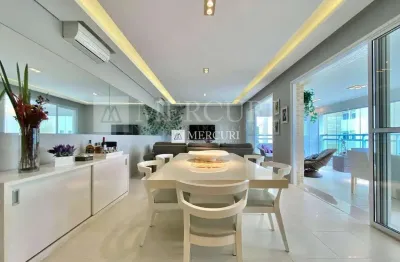 Apartamento no guarujá, enseada, 3 quartos, sala para 2 ambientes e varanda gourmet - mercuri imóveis - imobiliária no guarujá