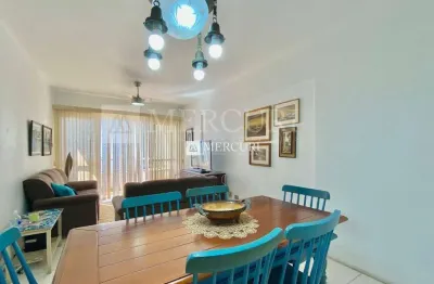 Apartamento no guarujá, jardim astúrias, 3 quartos, sala para 2 ambientes e sacada com vista para o mar - mercuri imóveis - imobiliária no guarujá