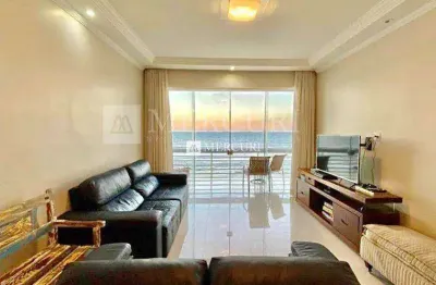 Apartamento no guarujá, pitangueiras, 3 quartos, sala para 2 ambientes e sacada com vista para o mar - mercuri imóveis - imobiliária no guarujá