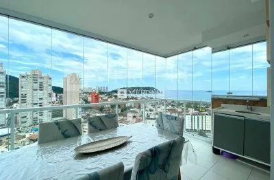 Apartamento no guarujá, 2 quartos, sendo 1 suíte e varanda gourmet com vista para o mar - mercuri imóveis - imobiliária no guarujá