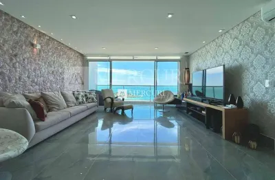 Apartamento decorado frente ao mar, com 3 quartos (1 suíte) à venda, 180 m² por r$ 2.150.000 - pitangueiras - guarujá/sp – imobiliária mercuri