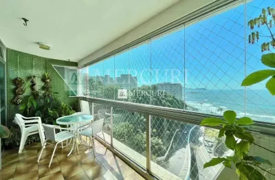 Apartamento no guarujá, astúrias, frente mar, 3 quartos, mercuri imóveis guarujá.