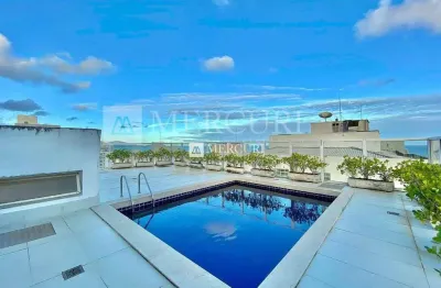 Cobertura com piscina, 3 quartos (2 suítes) à venda, 411 m² por r$ 1.800.000 - pitangueiras - guarujá/sp - imobiliária mercuri