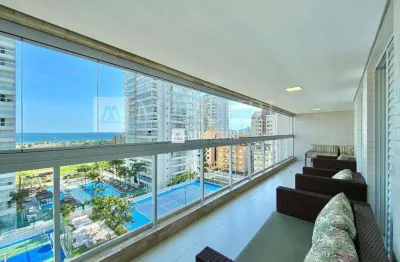 Apartamento no guarujá, enseada, 4 quartos, sendo 2 suítes e varanda gourmet - mercuri imóveis - imobiliária no guarujá