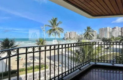 Apartamento frente ao mar com 4 quartos (3 suítes) à venda, 206 m² por r$ 2.500.000 - jardim astúrias - guarujá/sp – imobiliária mercuri
