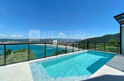 Casa em condomínio no guarujá, enseada, 3 quartos, sendo suítes , sacada com vista mar e piscina - mercuri imóveis - imobiliária no guarujá
