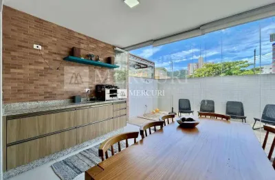 Apartamento no Guarujá, Tombo, 2 Quartos, Sendo 1 Suíte e Varanda Gourmet - Mercuri Imóveis - Imobiliária no Guarujá