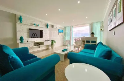 Apartamento no Guarujá, Frente Mar, 4 Quartos, Amplo e Repaginado  - Pitangueiras - Mercuri Imóveis