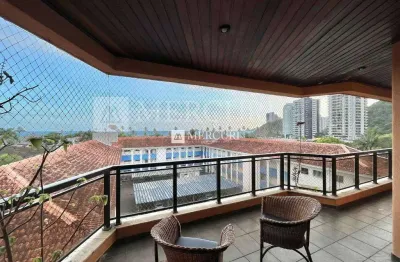 Apartamento com 3 dormitórios à venda, 137 m² por r$ 750.000,00 - enseada - guarujá/sp