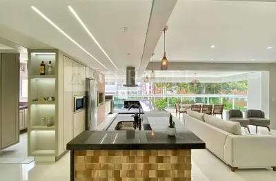 Apartamento no guarujá, enseada, 3 quartos, sala integrada com varanda gourmet - mercuri imóveis - imobiliária no guarujá